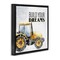Stupell Industries Build Your Dreams Phrase Floater Framed Canvas Wall Art Design by Kim Allen
